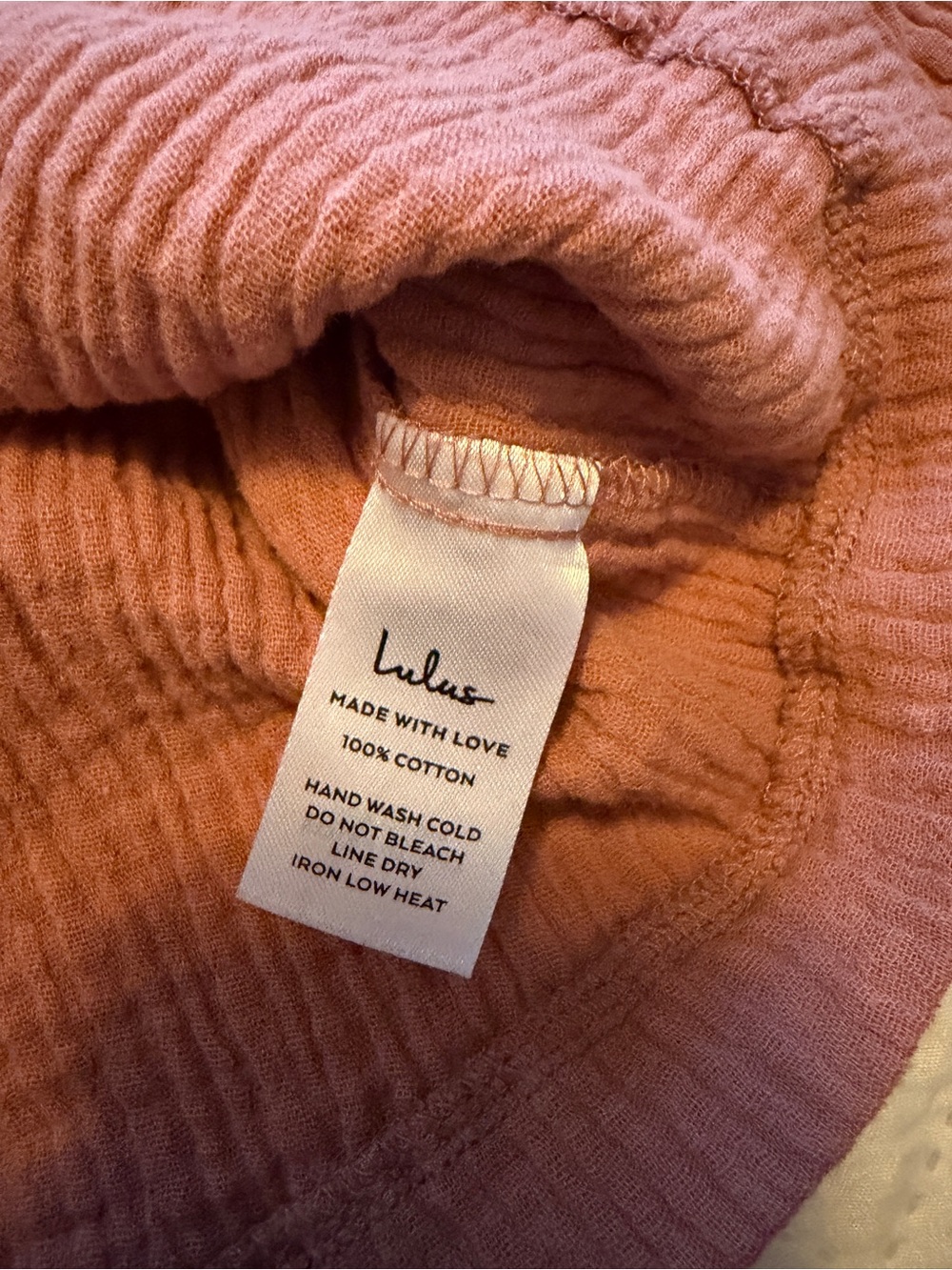 Lulu’s | Mauve Off-Shoulder Casual Gauzy Cotton Peasant Top - Summer Spring Fall - Picture 6 of 8